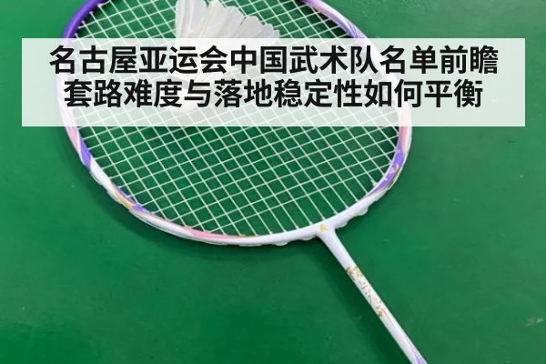 名古屋亚运会中国武术队名单前瞻 套路难度与落地稳定性如何平衡